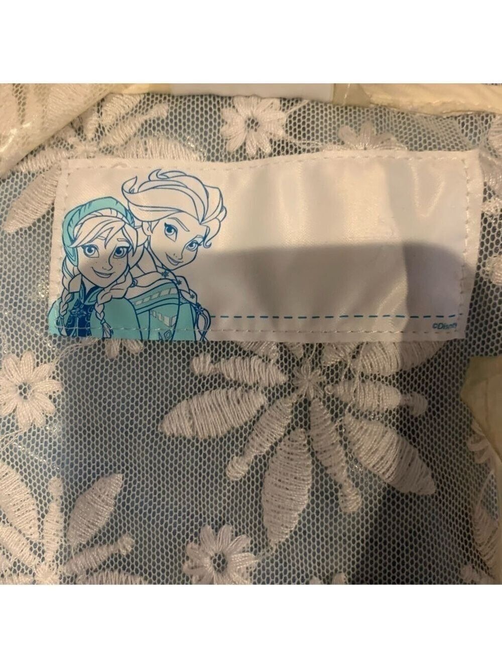 DISNEY Frozen Raincoat size 7/8 - Picture 7 of 9